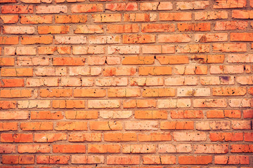 Old grunge brick wall background