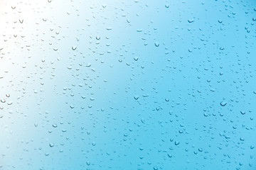 Water drops on abstract background