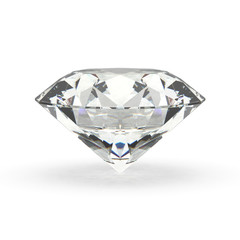 Diamond, Gemstone, isolated on White