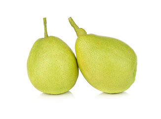 Chinese fragrant pear isolated on white background