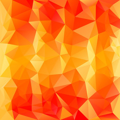 vector polygonal background triangular design - red, orange