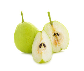 fragrant pear isolated on white background