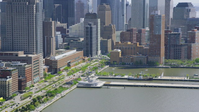 Aerial view of New York City
