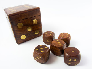 brown dice