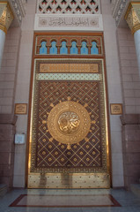 Huge door in Al-Masjid an-Nabawī Mosque, Saudi Arabia