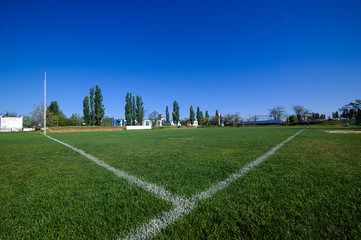 Obraz premium soccer field grass