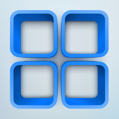 Abstract 3d vector illustration with place for text