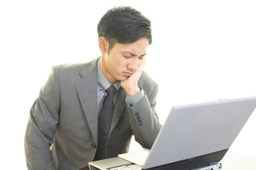 苦悩するビジネスマン