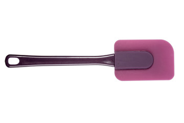 Silicone spatula isolated on white backgrdound
