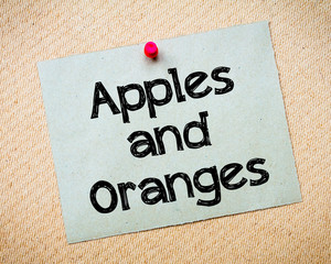 Apples and Oranges