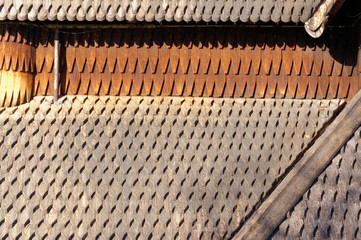 Norwegian wooden roof and elements