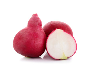 radish isolated on white background