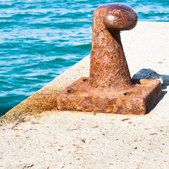 Rusty bollard