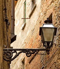 old streetlight hanging