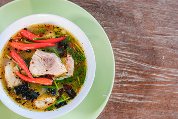 soup with fish