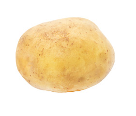 potatoes on a white background