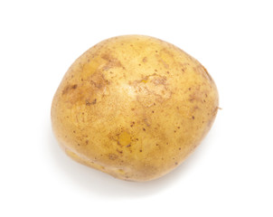 potatoes on a white background