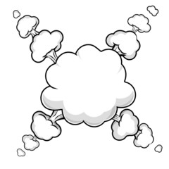 Boom. Comic book explosion