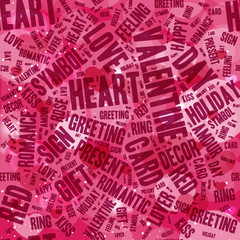 Valentines day modern lettering background