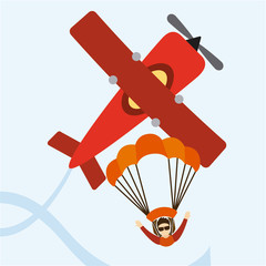 parachute fly