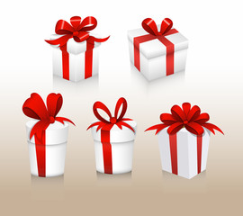 Set of Gift Box Vectors