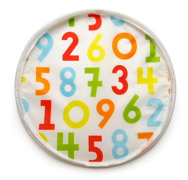 Colorful background with rendom numbers