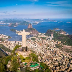 Papier Peint photo Rio de Janeiro Rio de Janeiro, Brésil : Vue aérienne de la ville