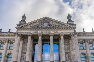 Fototapeta na wymiar Reichstag building detail