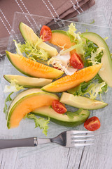 avocado and melon