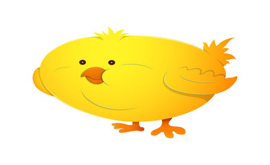 Funny Bird Vector Illustration