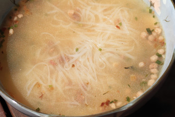 Vietnam food pho noodle isolated 