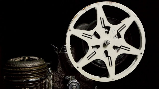 Movie Projector Reel Turning