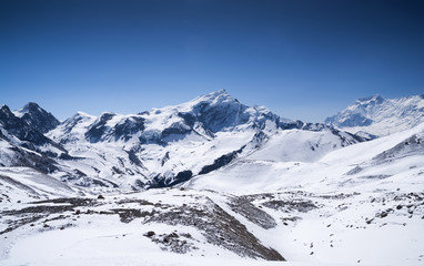 Obraz premium High mountain range. Natural landscape