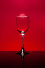 empty wine glass