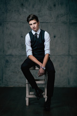 Fototapeta premium Stylish boy