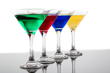 color cocktails in line
