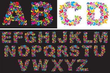 butterfly letters