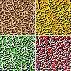 Set of spotty backgrounds.