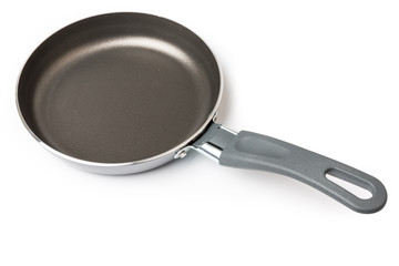 New Frying pan isolated on white