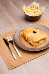 Francesinha and french fries