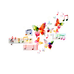 Fototapeta premium Colorful music background