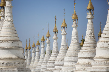 Fototapeta premium Sanda Muni pagoda detail in Mandalay