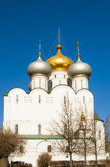Novodevichy convent in Moscow. Cathedral church of the Smolensk
