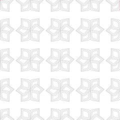 Seamless background with muted abstract flowers geometry