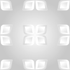 Seamless background with muted abstract flowers. Geometry