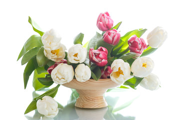 Naklejka na ściany i meble bouquet of tulips