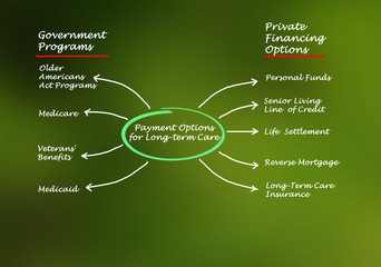 Fototapeta premium Payment Options for Long-term care