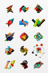 Paper graphics infographic web layouts