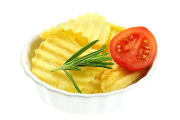 Chips whit tomato and rosemary