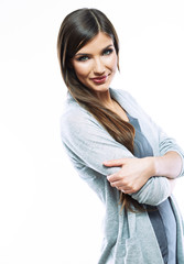 Portrait of young smiling business woman